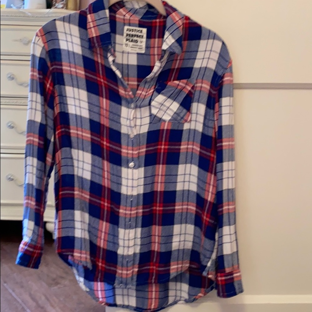 Justice Brand perfect plaid size 12